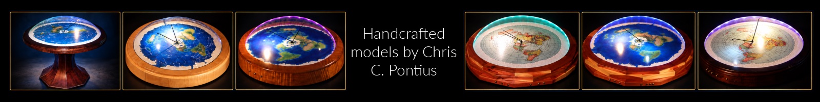 High end flat earth models hand made